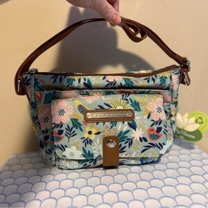 Lily Bloom Blue Floral Crossbody Bag